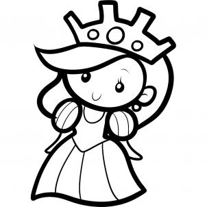 302x302 How To Draw How To Draw A Queen For Kids