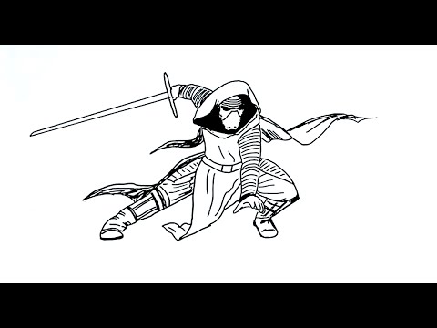 480x360 How To Draw Kylo Ren From Star Wars Episode Vii