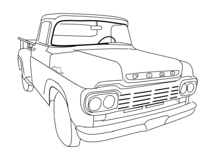 736x561 Old Truck Coloring Pages Ford Coloring Pages Ford Trucks Coloring