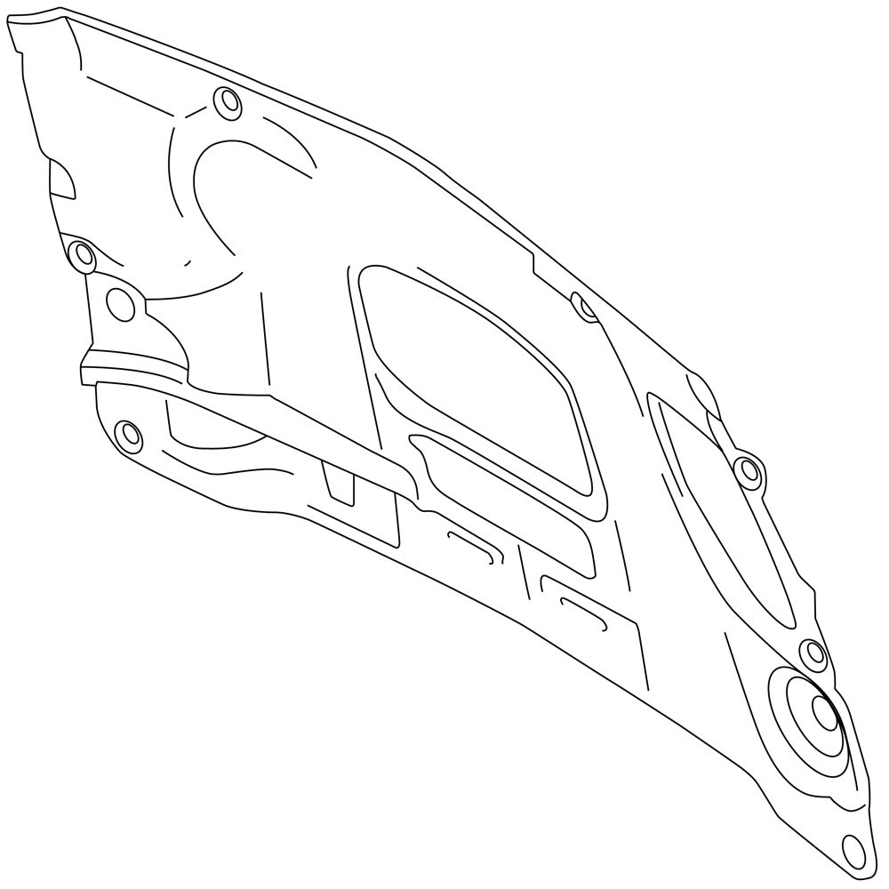 1000x1000 Ford Br3z16738a Mustang Hood Insultion Oem V6gt 11 12oss 12