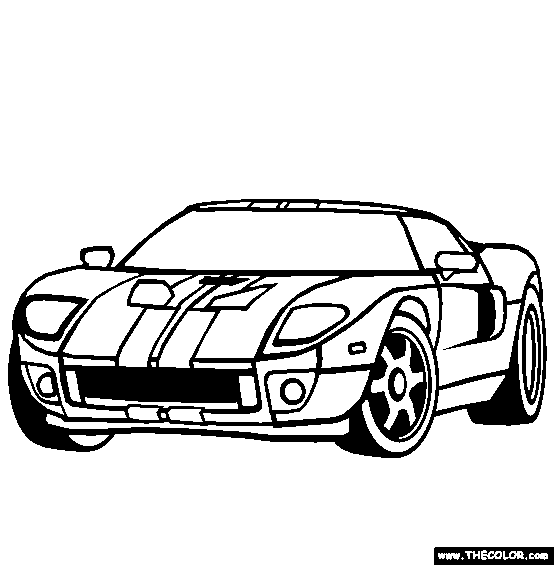 554x565 Ford Gt Coloring Page Free Ford Gt Online Colori Art Class