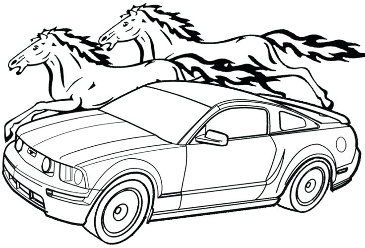 736x500 Mustang Coloring Pages Mustang Coloring Pages To Print Free
