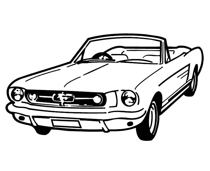734x600 Coupe Car Mustang Coloring Pages Best Place To Color