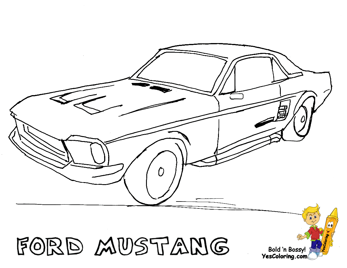 Ford Mustang Gt Drawing at GetDrawings | Free download