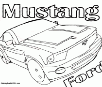 210x180 Mustang Gt 350 Coloring Pages Ford