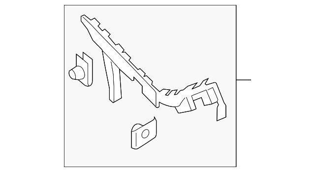 640x349 Ford Oem 2015 Mustang Rear Bumper Side Bracket Right Fr3z17d942b