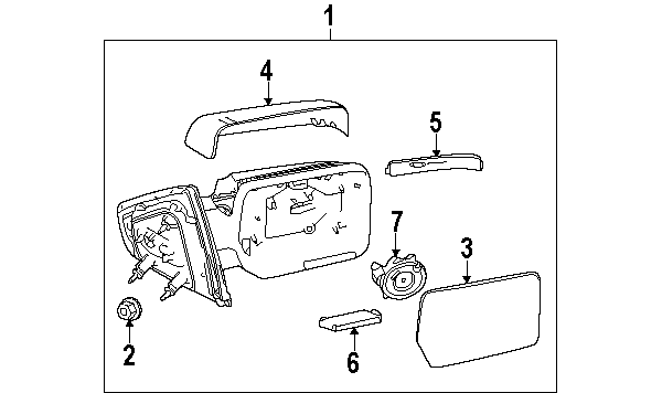 600x356 Ford Bl3z17k707e Genuine Oem Mirror Glass Ebay