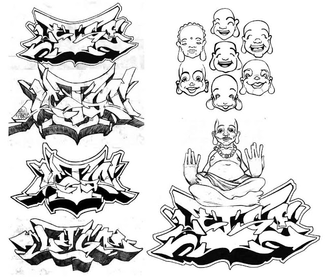 640x545 Bw Happy And Stoic Forearm Tattoo Design. By Draweverywhere