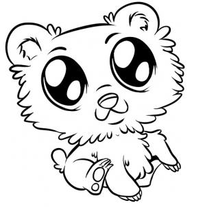 302x302 How To Draw A Cute Bear, Step By Step, Forest Animals, Animals