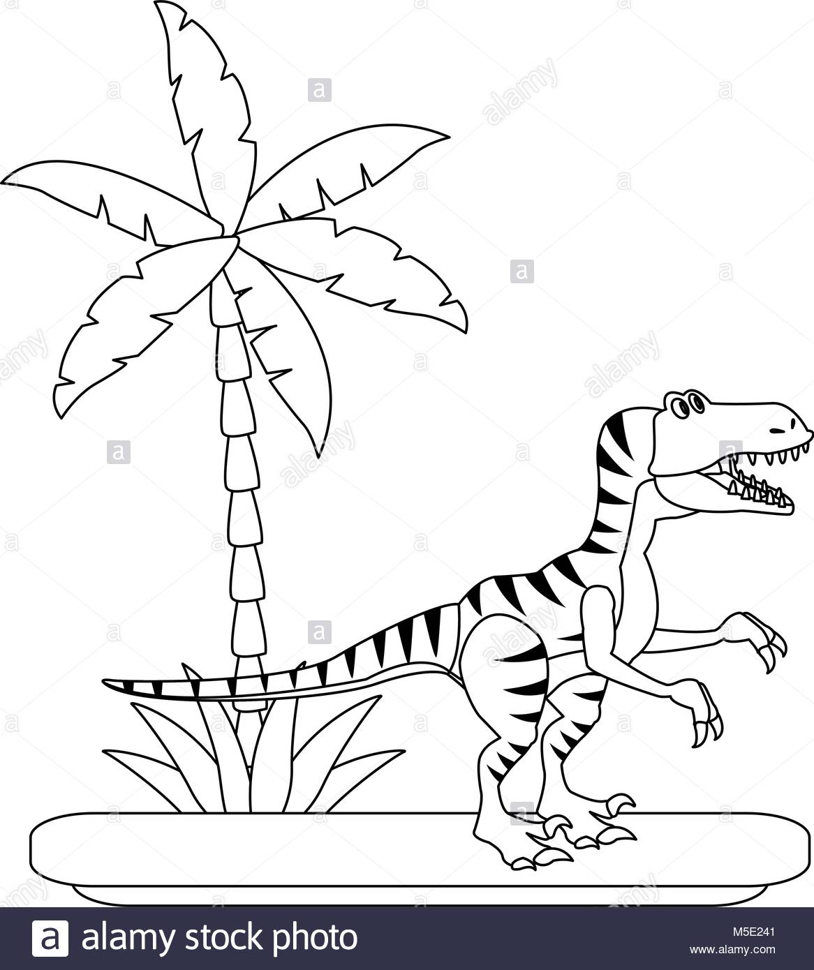 1166x1390 Trex Dinosaur On Forest Cartoon Stock Vector Art Amp Illustration