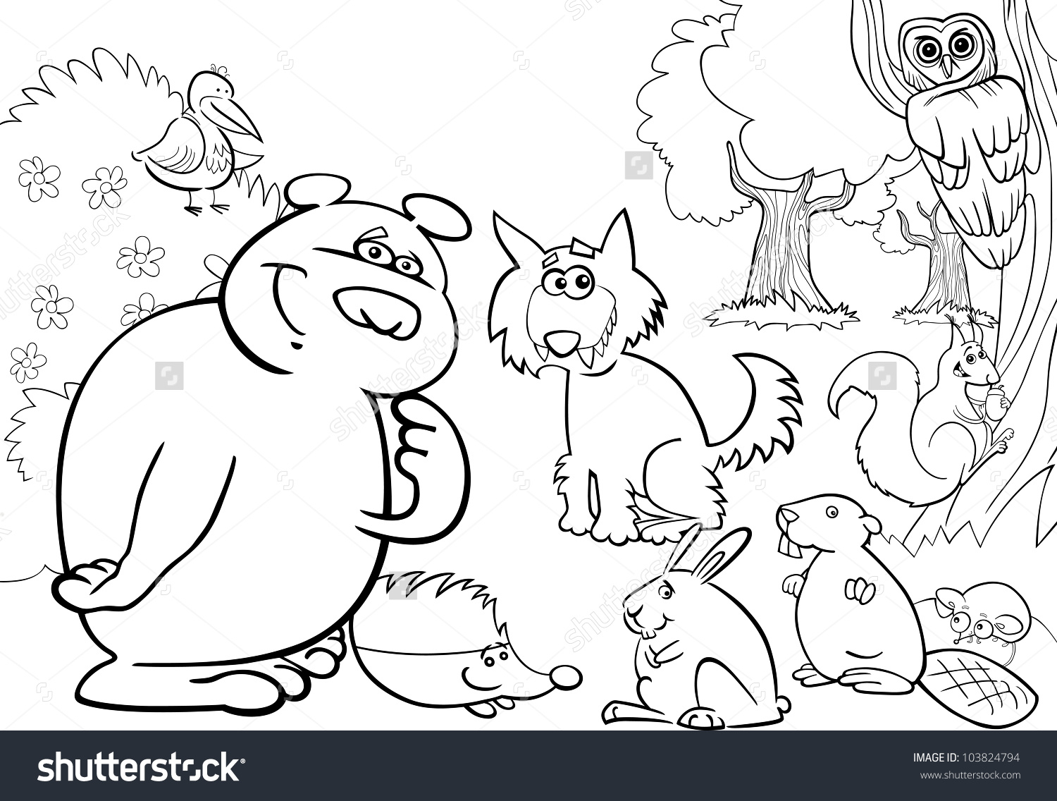 1500x1136 Pictures Forest Animals Drawings,