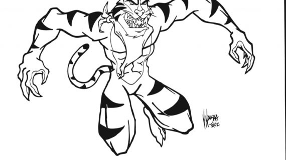 570x320 Tiger Drawing Easy How To Draw A Cool Tiger Tiger In Jungle Step