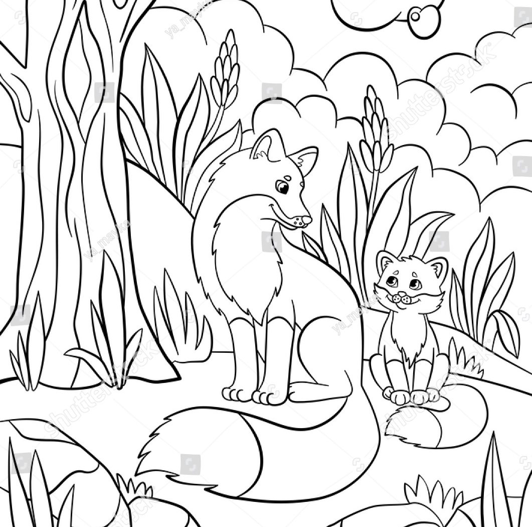 1061x1050 Coloring Pages Fascinating Forest Page Printable Free Adult