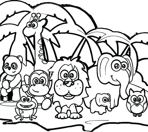 615x547 Forest Animals Coloring Pages New Woodland Animals Coloring Pages