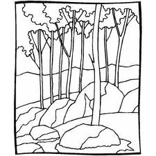 225x225 Coloring Pages Forest For Kids