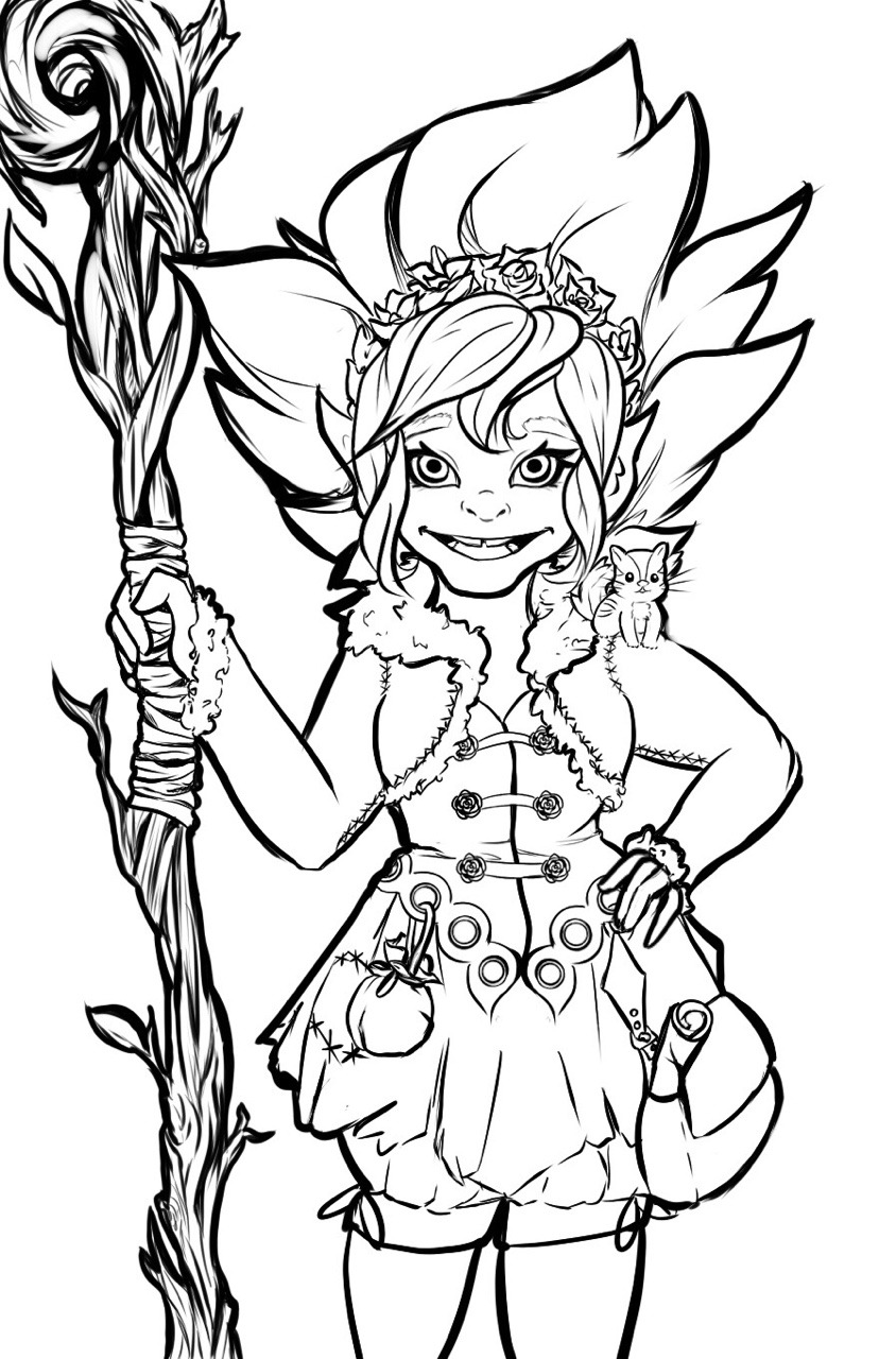 844x1280 Forest Gnome Drawing