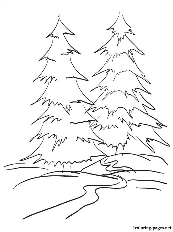 560x750 Winter In The Forest Coloring Pages Printable Winter Coloring