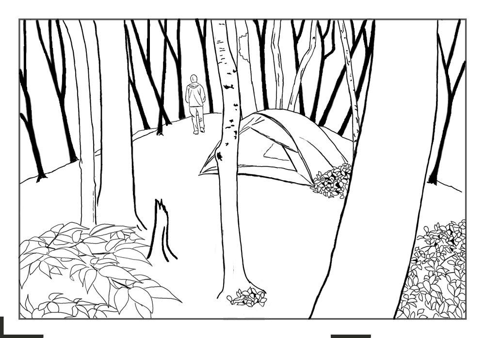 1000x698 Woodblock Roundtable [Forest In Autumn