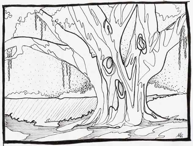 Forest Pencil Drawing at GetDrawings | Free download