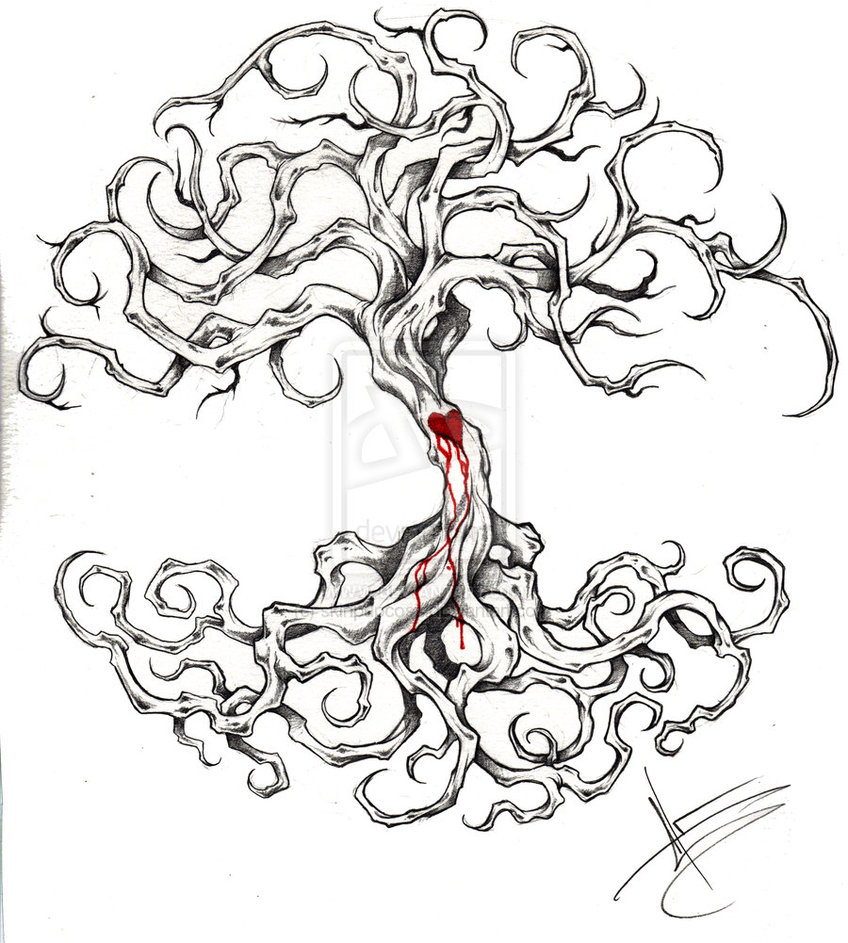 848x943 Tattoo Stencil And Pencil Drawings And Sketches Tree Of Life