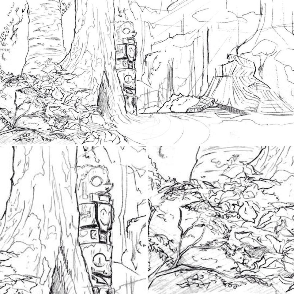 960x960 Forest Layout Linework