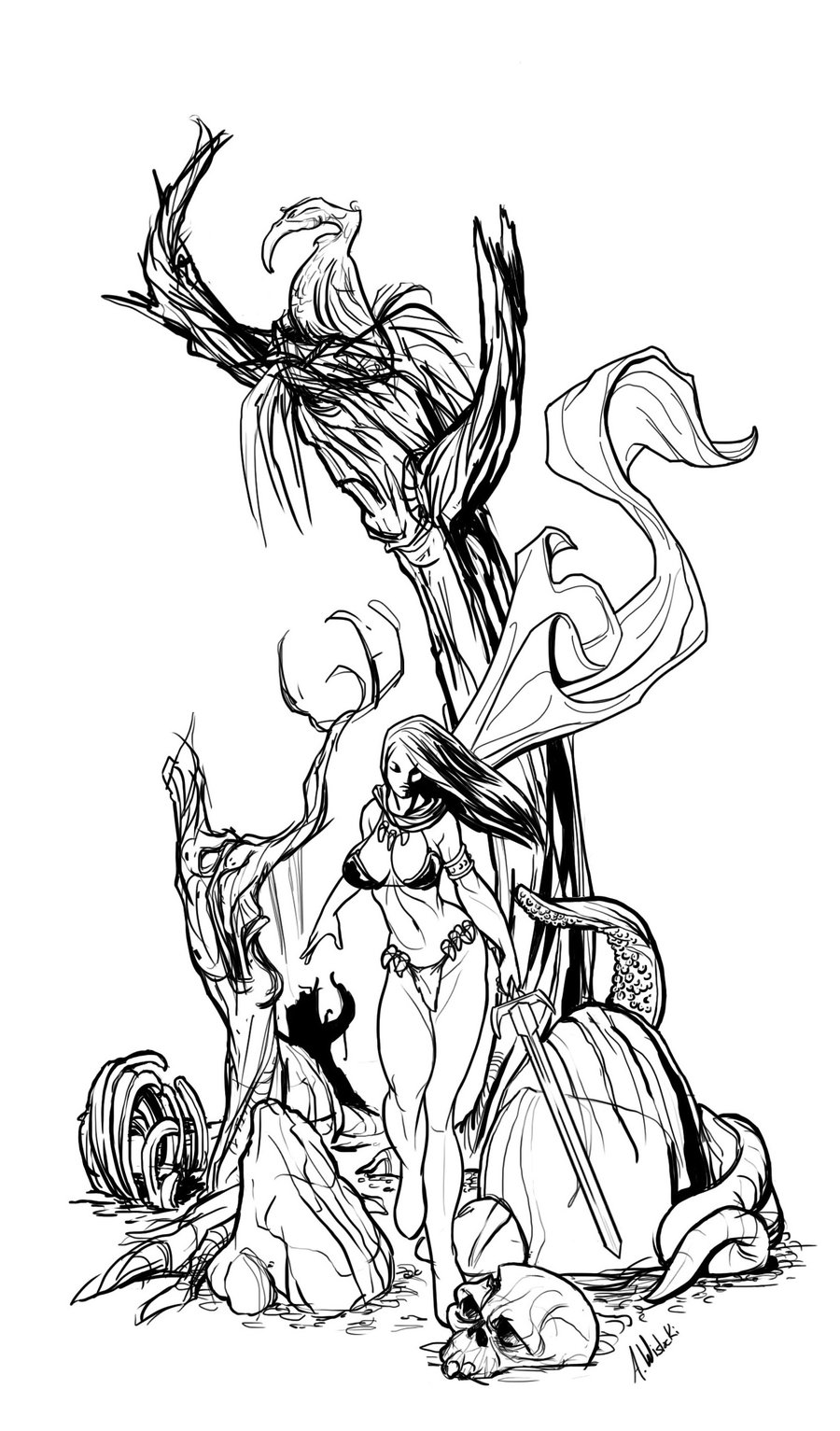 900x1533 Haunted Forest By Ajwcomix