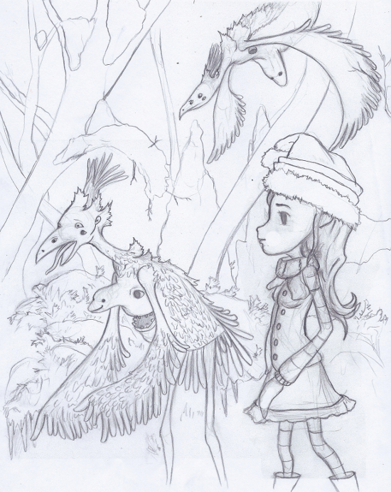 550x691 Sketching A Fairy Forest Inspirefirst