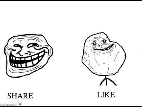 480x360 Troll Face Vs Forever Alone