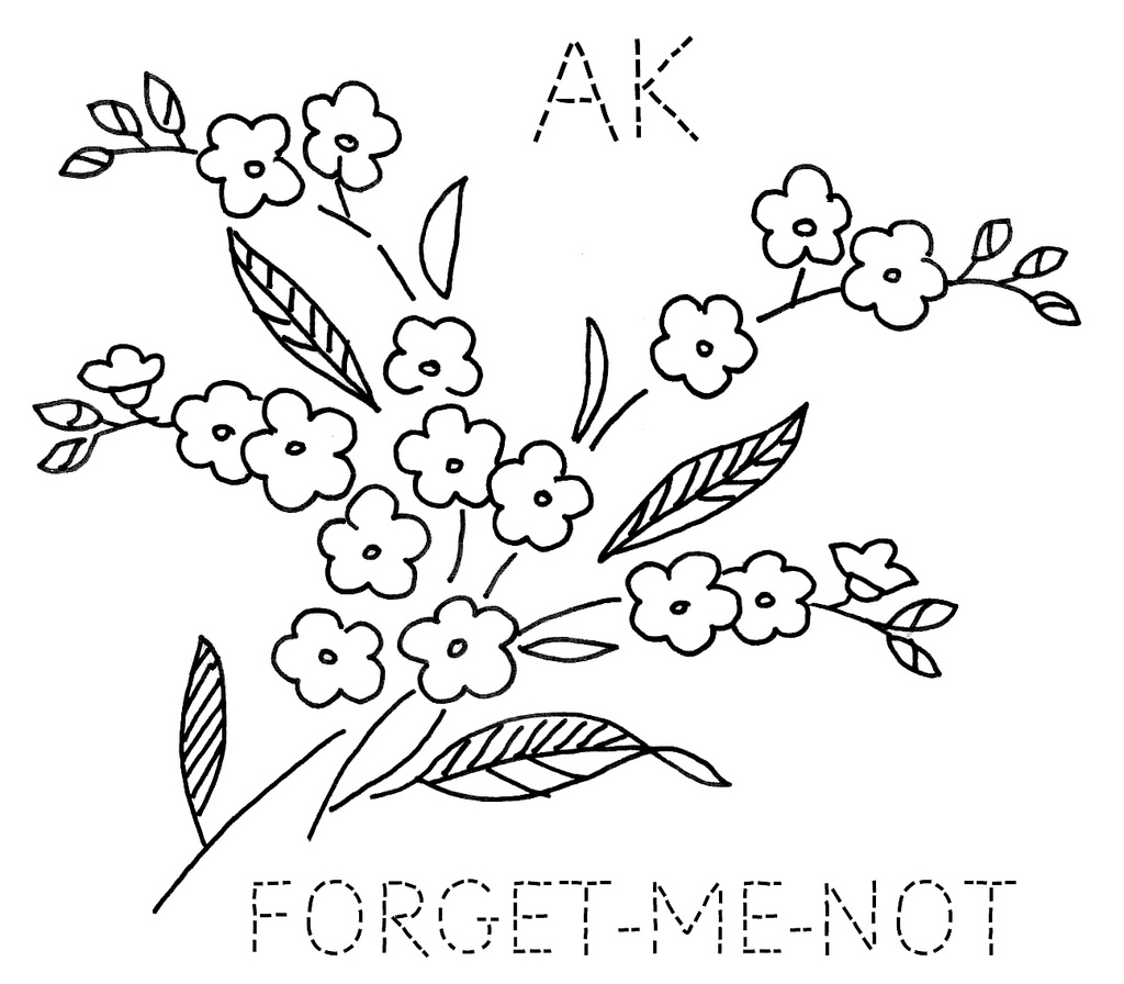 1024x896 Alaska Forget Me Not To Download The 6 Inch Block Size,