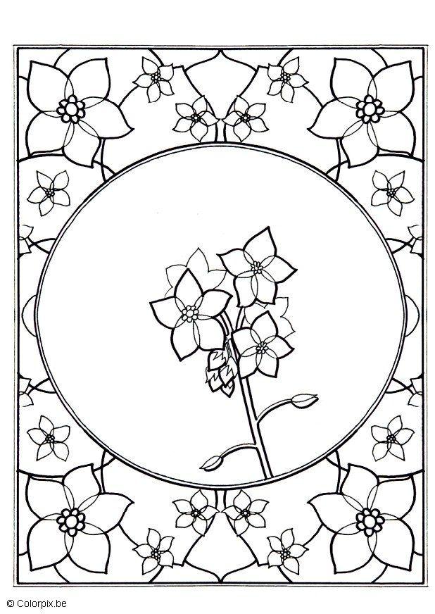 618x872 Coloring Page Forget Me Not