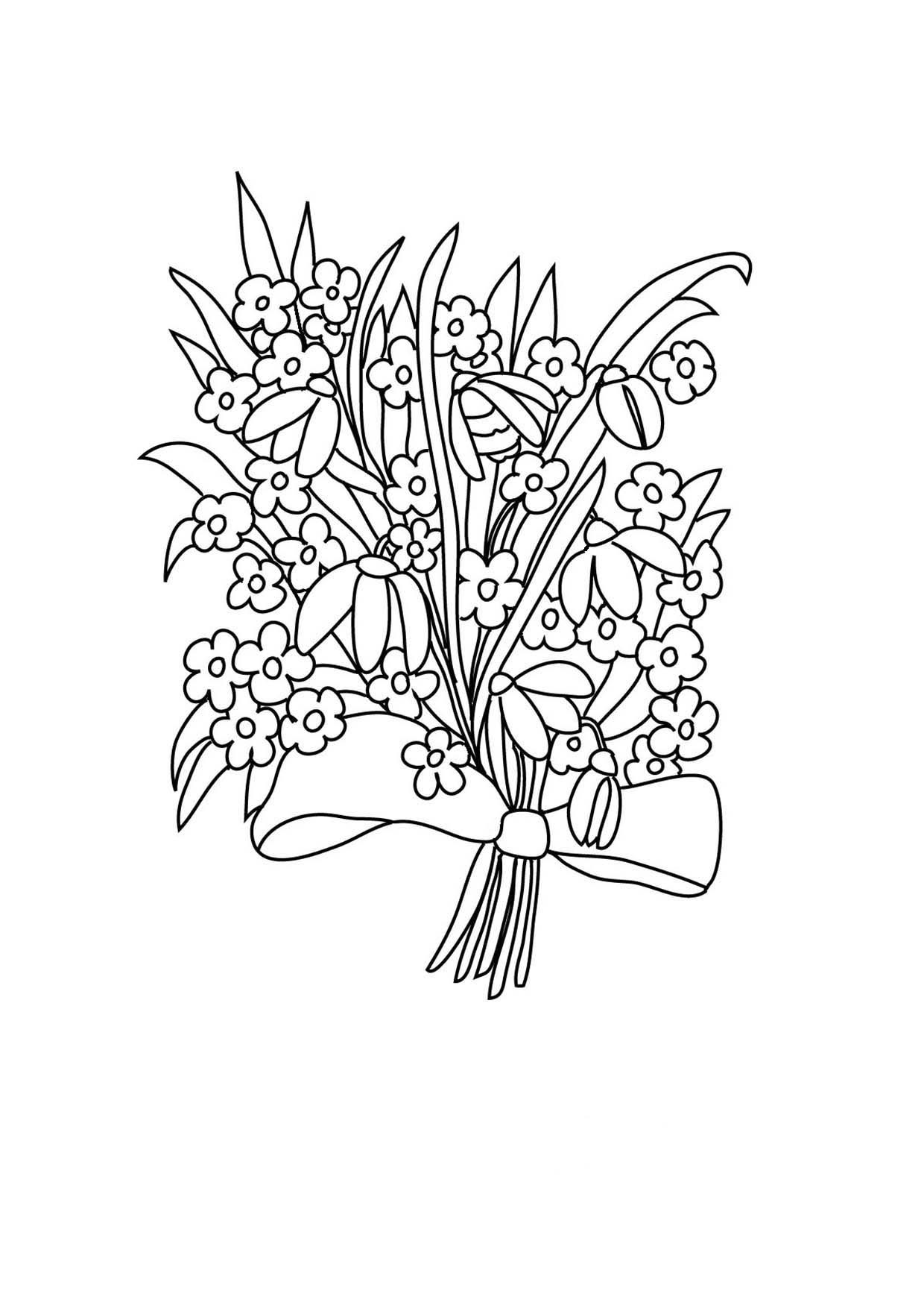 1240x1754 Flower Coloring Pages