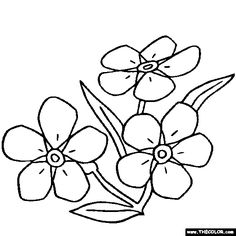 236x236 Forget Me Not Flowers Drawings Spring Flower Material Of Tattoo