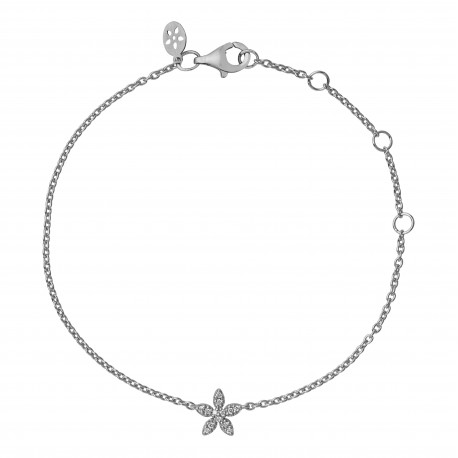 458x458 Forget Me Not Diamond Bracelet Silver