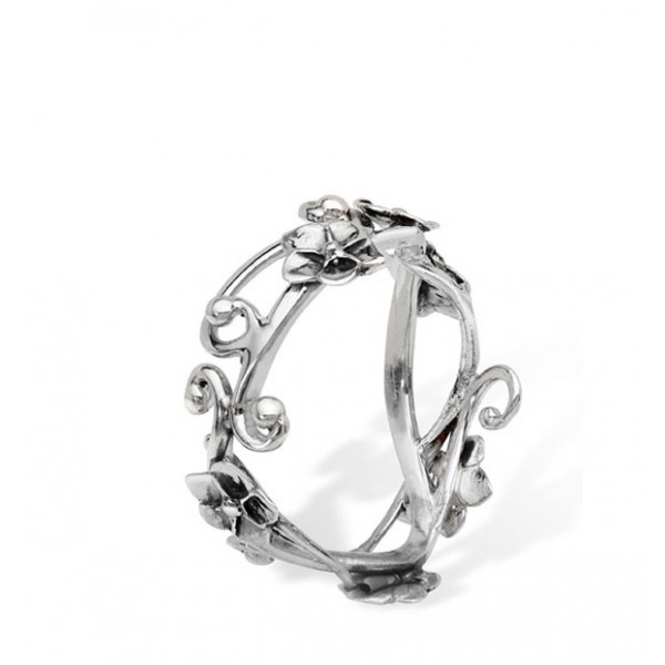 600x600 Silver Forget Me Not Ring Equinox Silver Charms
