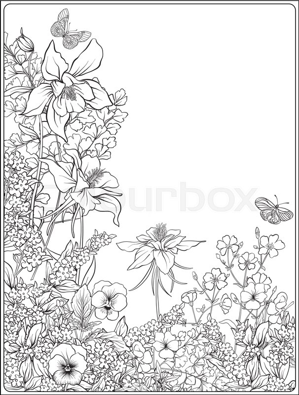 606x800 Composition With Spring Flowers Tulips, Daffodils, Violets