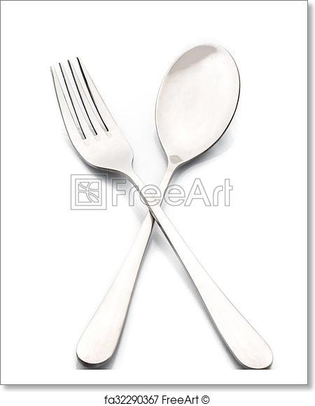 450x580 Free Art Print Of Fork Amp Spoon Icon Freeart Fa32290367