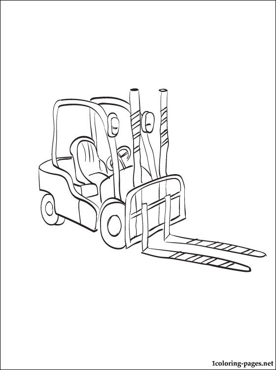 560x750 Forklift Coloring Pages Construction Coloring Pages Printable