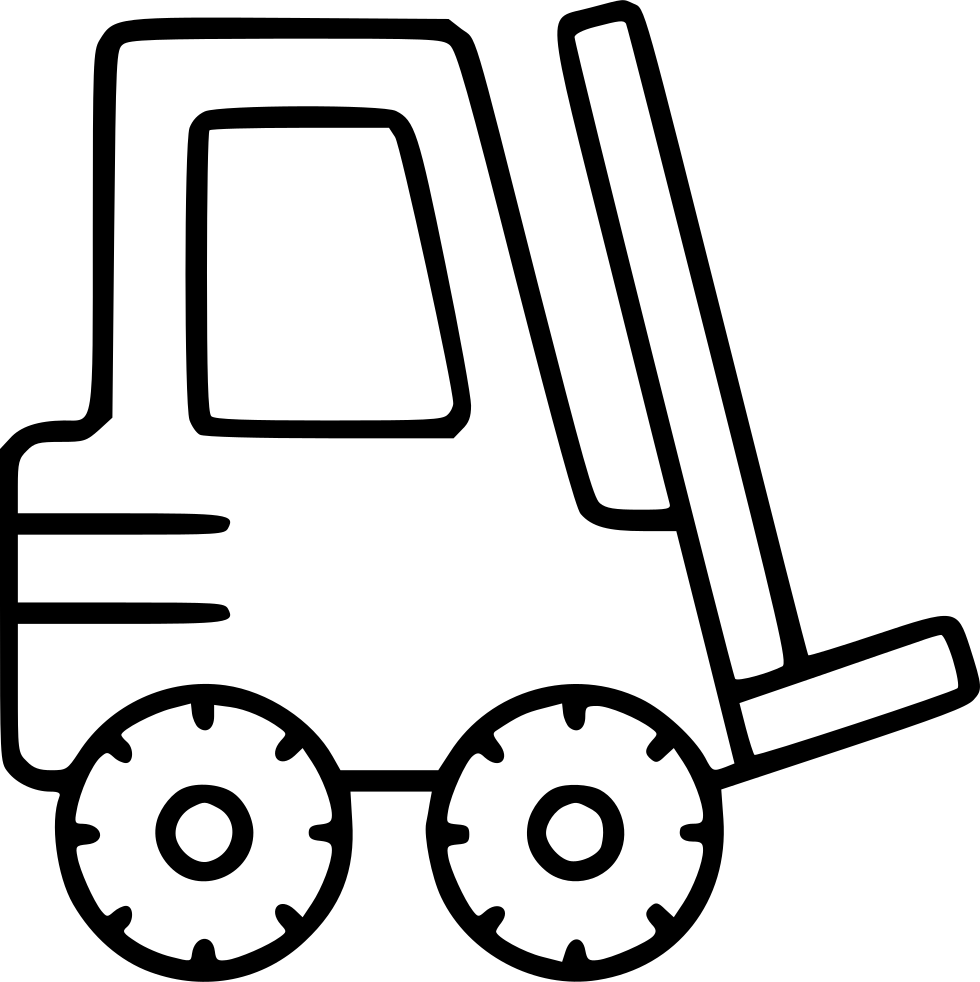 980x982 Forklift Industrial Equipment Moving Loader Warehouse Svg Png Icon