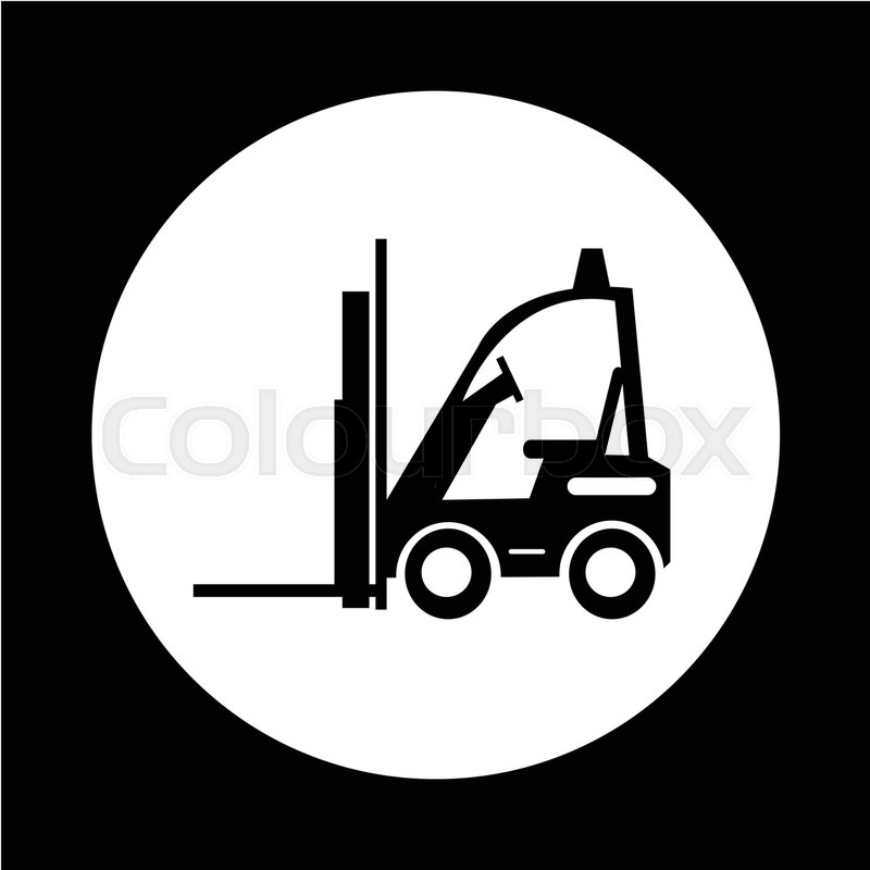 800x800 Forklift Truck Icon Stock Vector Colourbox