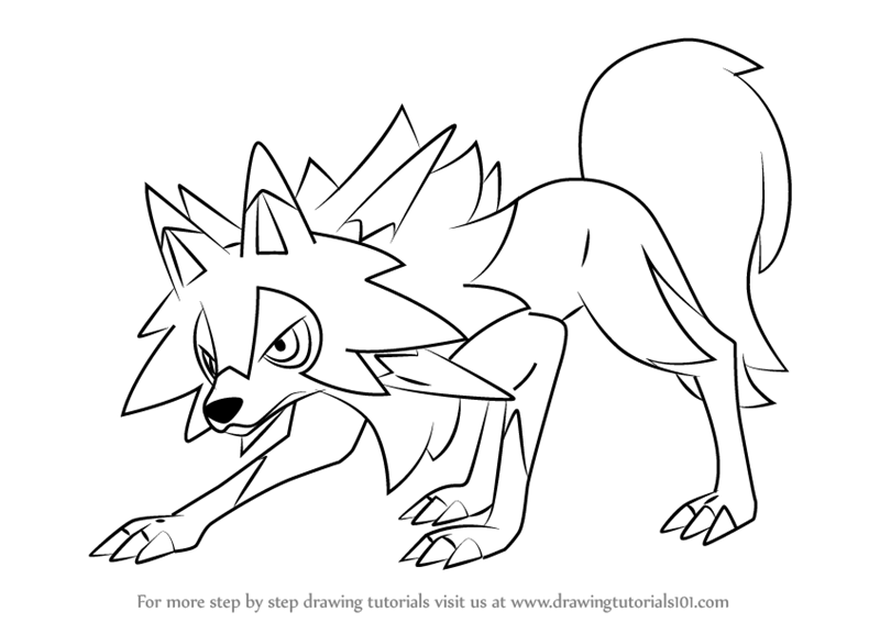 800x567 Learn How To Draw Lycanroc