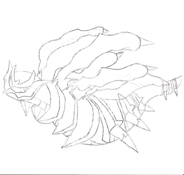 600x571 Giratina Origin Form Drawing By Infernaluke