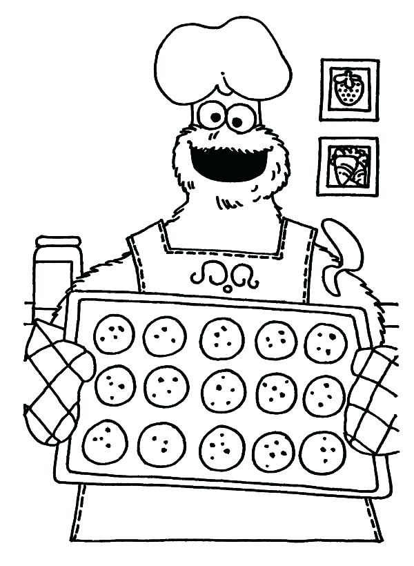 600x820 Cookie Coloring Page