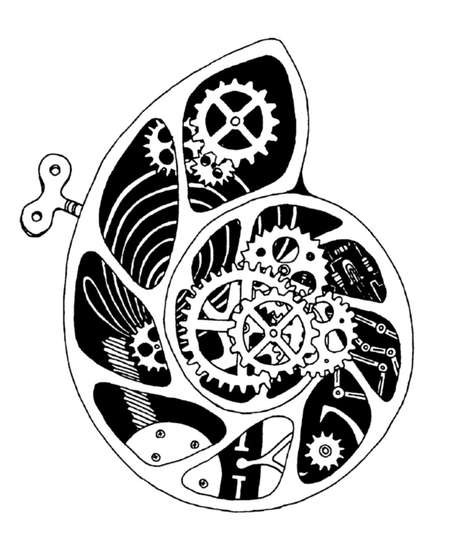 900x1104 Clockwork Fossil By Skopseudonym