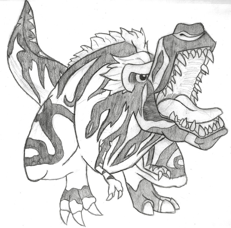 900x888 Fossil Fighters T Rex By Wingedkobrathethird