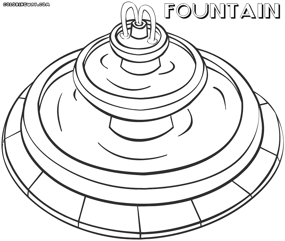1000x845 Fountain Coloring Pages Coloring Pages To Download And Print