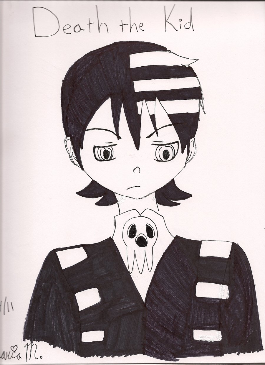 900x1238 Death The Kid Fountain Pen Drawing By Smileyvizard