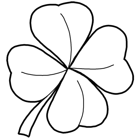 450x450 Step Finished Four Leaf Clover How To Draw 4 Leaf Clovers