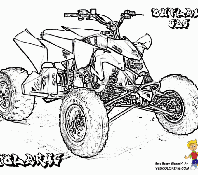 678x600 Four Wheeler Pictures To Color Coloring Page
