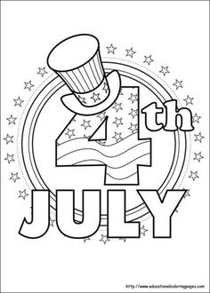 236x330 4th Of July Coloring Page