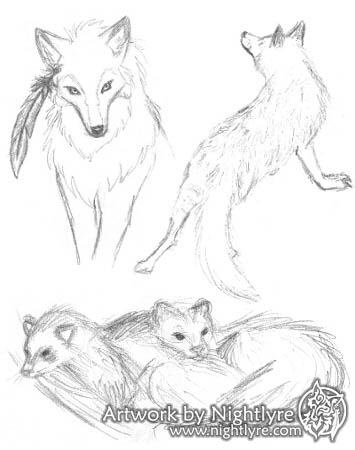 355x450 Nightlyre's Realm Artwork Animals Sketchbook